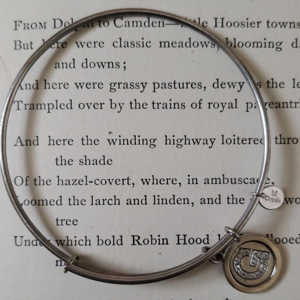 Chrysalis initial "G" bracelet
